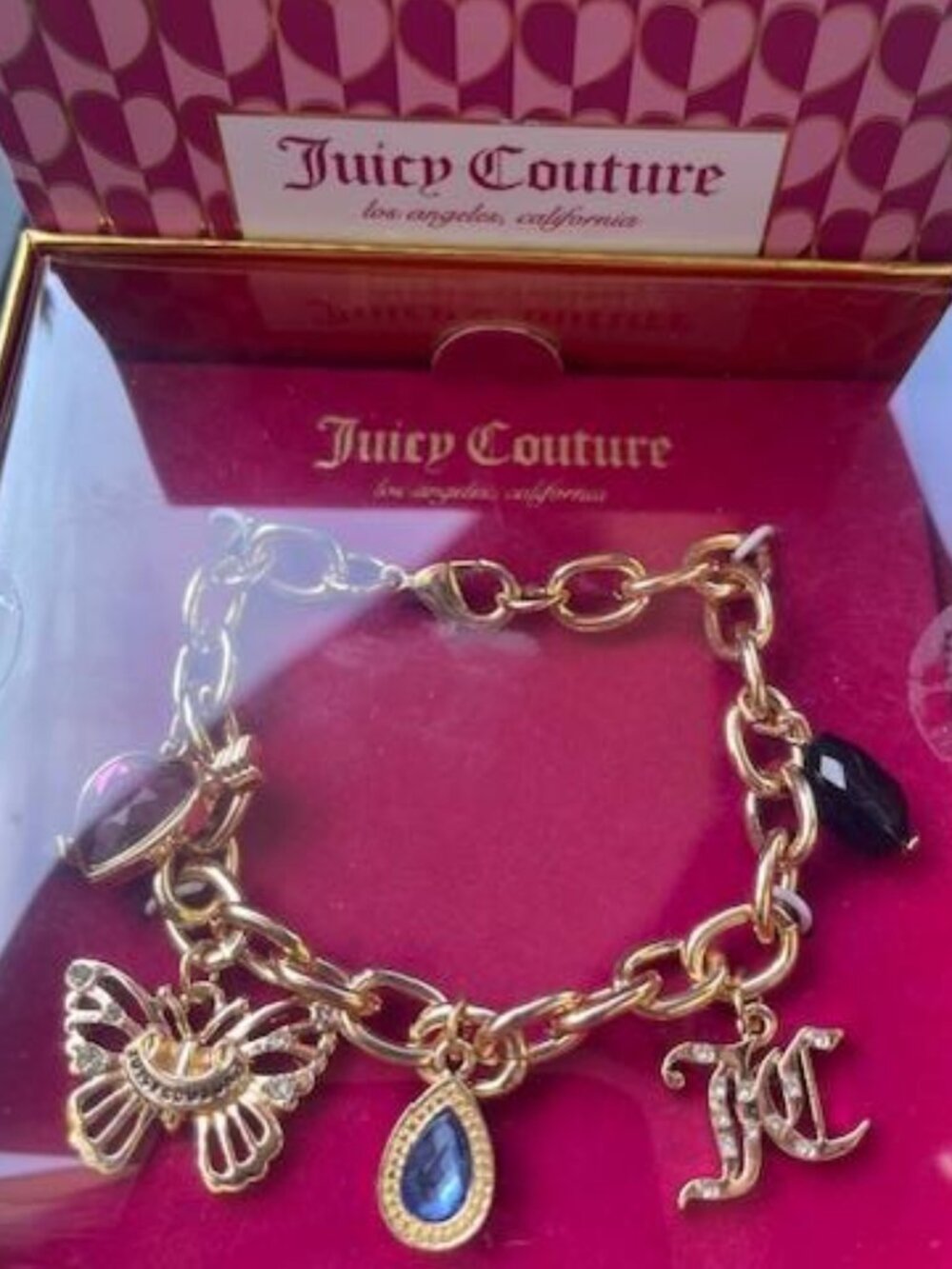 Juicy Couture Gold Charm Bracelet New in Box